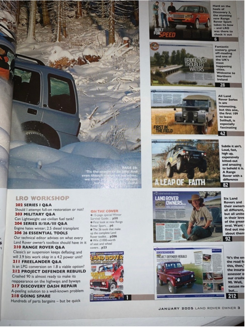 Land Rover Owner International Magazine January 2005 - Picture 5 of 8